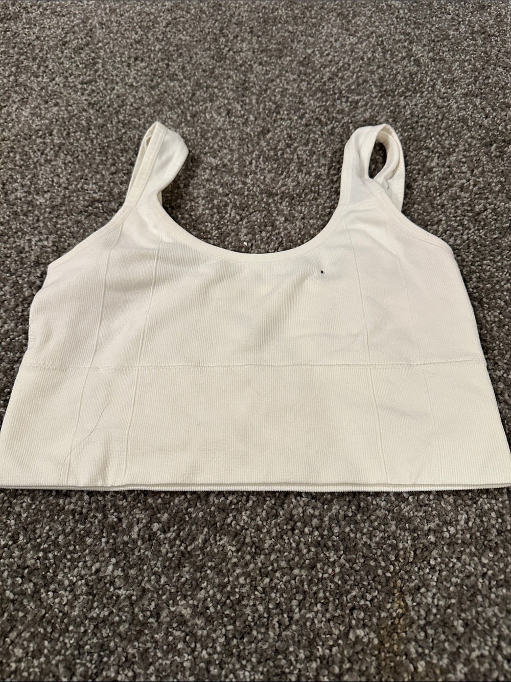 Everyday Ribbed Scoop Neck Bralette - Cream